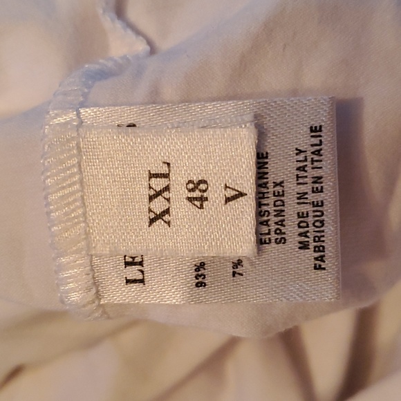 Versace Intensive White T shirt Stretchy Luxurious Layering Size 48 - Picture 8 of 11